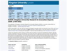 Tablet Screenshot of kurir.kingston.ac.uk